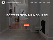 Tablet Screenshot of krakow.flamingo-hostel.com